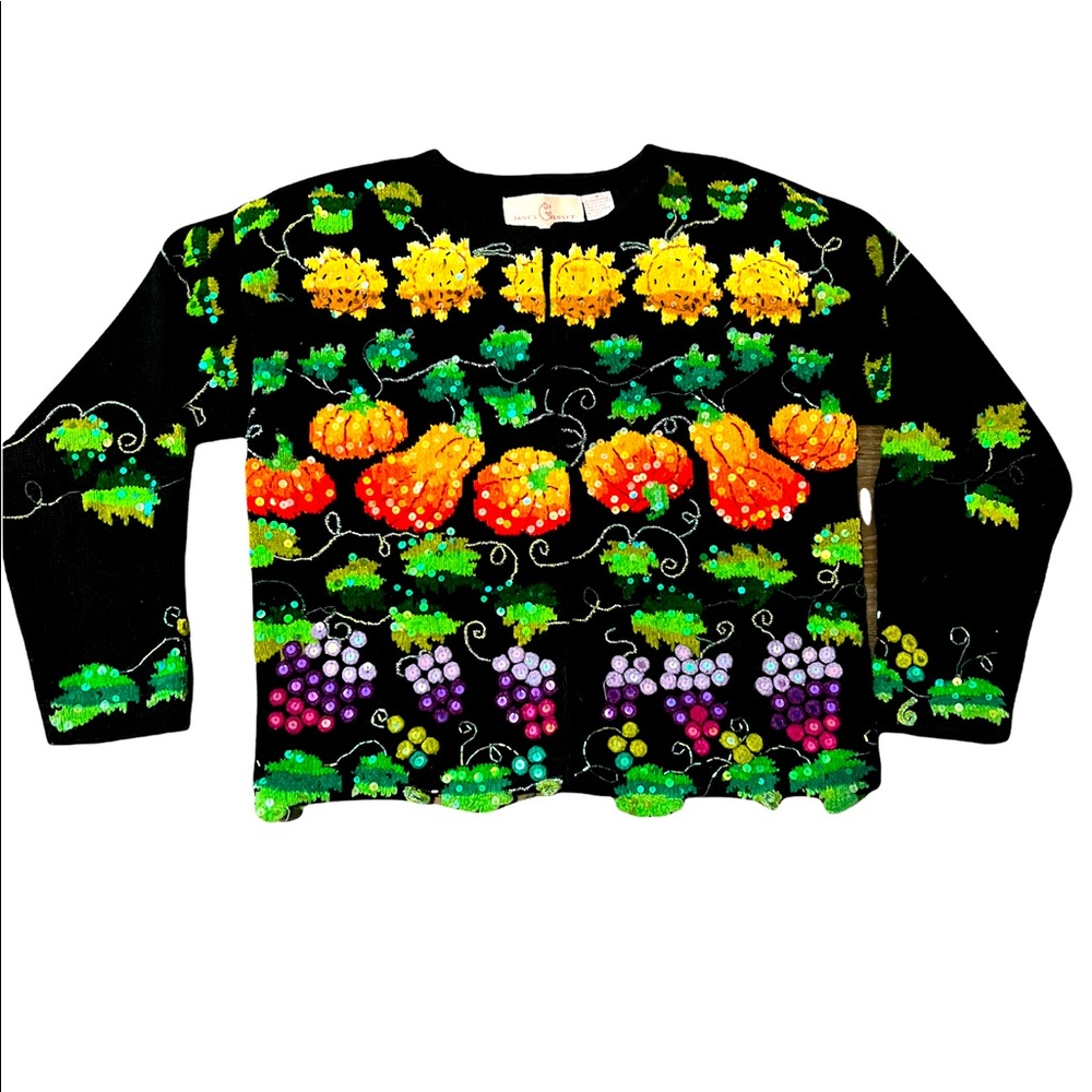 Vintage 80’s Jane’s Closet Beaded and Sequined Sweater Size S